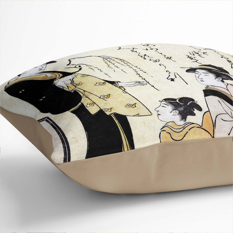 Square Throw Cushion, 40cm H x 40cm W x 15cm D, Stone