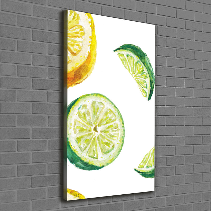 Limes AndLemons - Wrapped Canvas Print