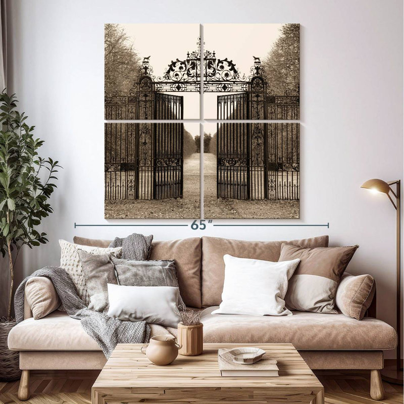 Lilie Hampton Gate, 74" H x 74" W