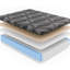 Matelas simple simple TG avec sensation moyenne de 11 po, cuivre, matelas blanc, moyen, relaxant-249129034