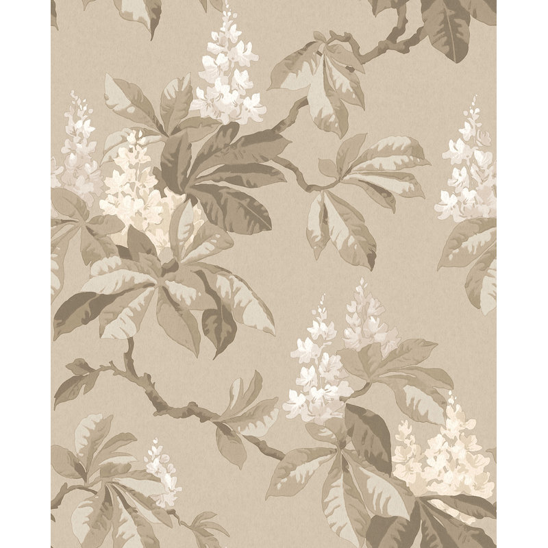 Chestnut Floral Wallpaper, Nautral