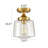 Davida Glass Semi Flush Mount