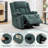 360° Swivel Rocker Recliner For Adults, Rocking Chair With Cup Holder, Manual Recliner Chair,Glider Recliner,For Living Room,Nursery ,Bedroom-2014004658
