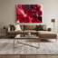 «Lyrical Abstraction 63», art mural sur toile rouge-1885514373