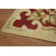Tapis indien rouge à motif floral 5 x 8
