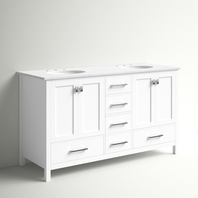 Ensemble de meuble-lavabo double 60 "Irene