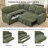 L-Shaped Sectional Sofa Bed