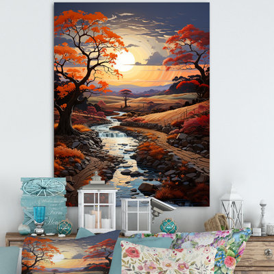 Orange Tree Maple Symphony Landscape III " Orange Tree Maple Symphony Landscape III "