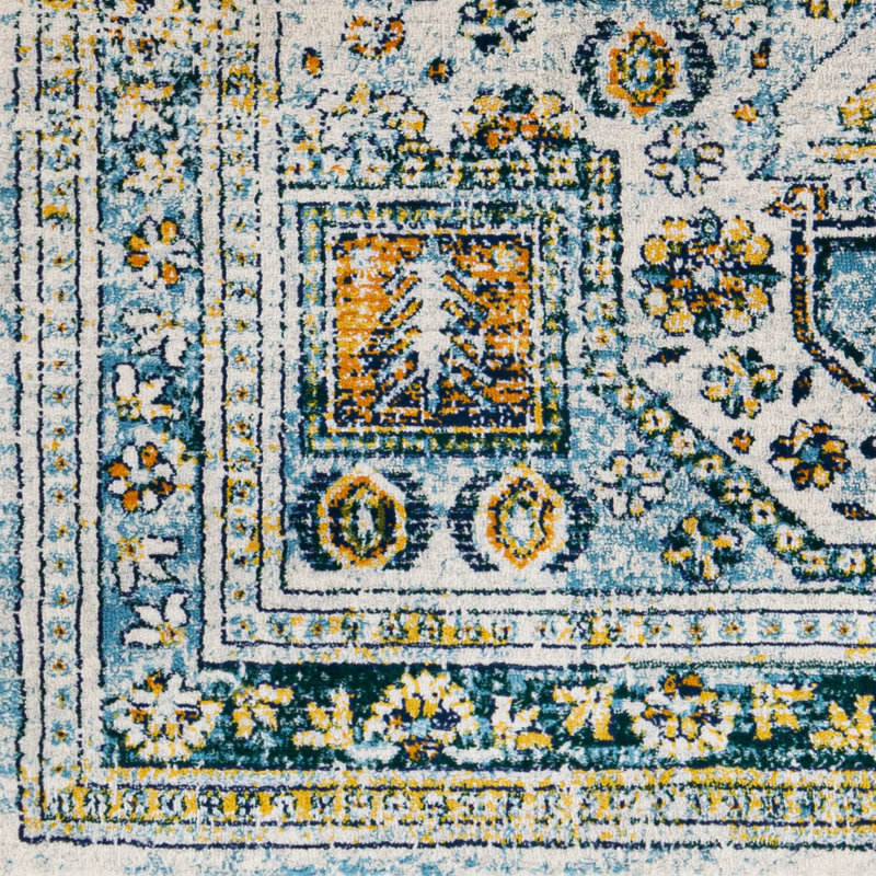 Fleeman Oriental Indoor Rug, Rectangle 6'7" x 9'
