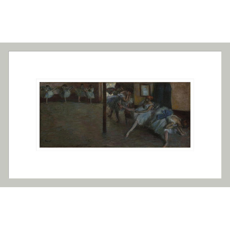 The Ballet Rehearsal (La Salle de Danse) par Edgar Degas, impression giclée encadrée, H 10,52 po x l 16,75 po