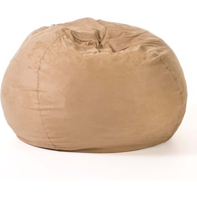 5-Foot Comfortable High-Density Shredded Foam Bean Bag Chair For Kids And Adults, With Removable Cover, Ideal Reading And Bedroom Floor Lounge by Trule