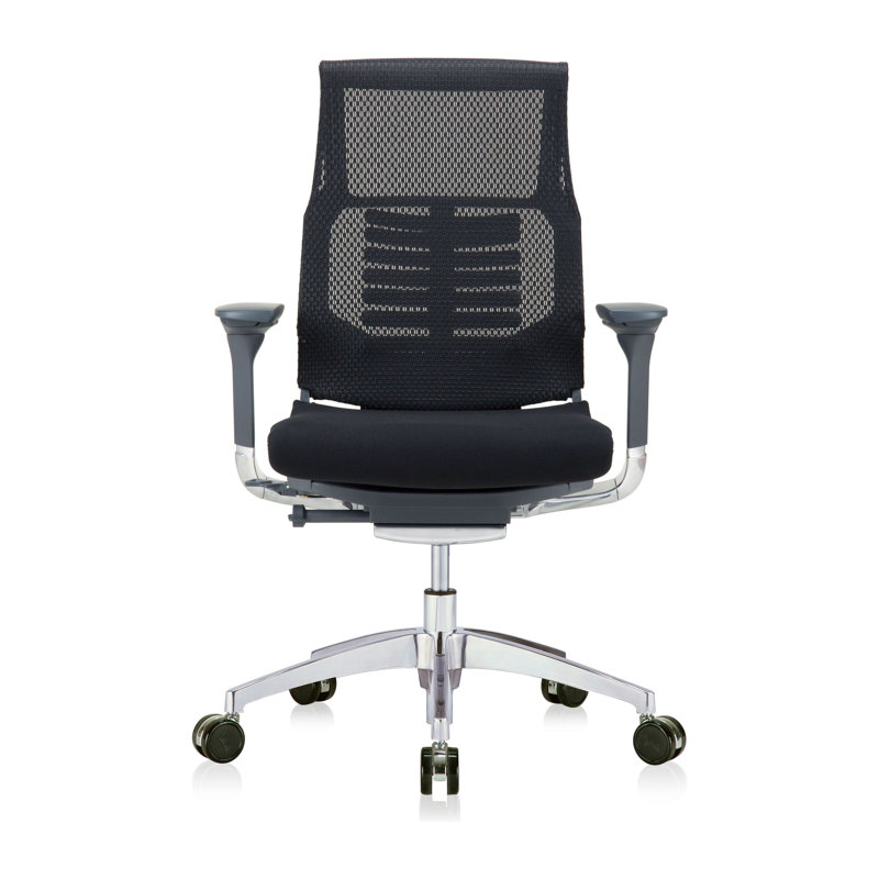 Mesh Executive Chair with Headrest, Black, Black