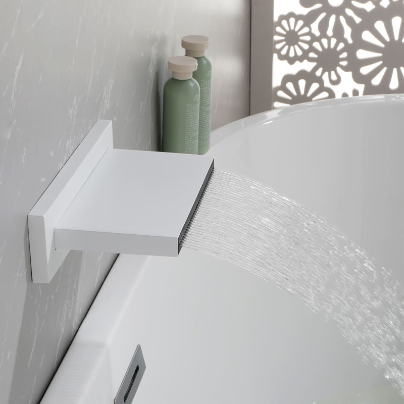 Bec de baignoire de salle de bain, Blanc