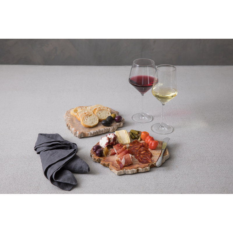 Petrified Slice Cheese Board & Platter, 10" W
