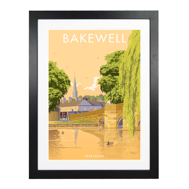 Bakewell Derbyshire - Print, Black Framed, 40cm H x 30cm W x 3cm D