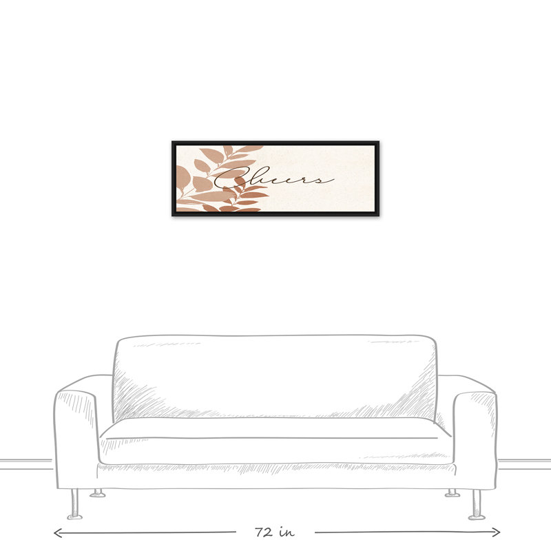 «Cheers», reproduction d'art sur toile, L 35,75 po x H 13,75 po