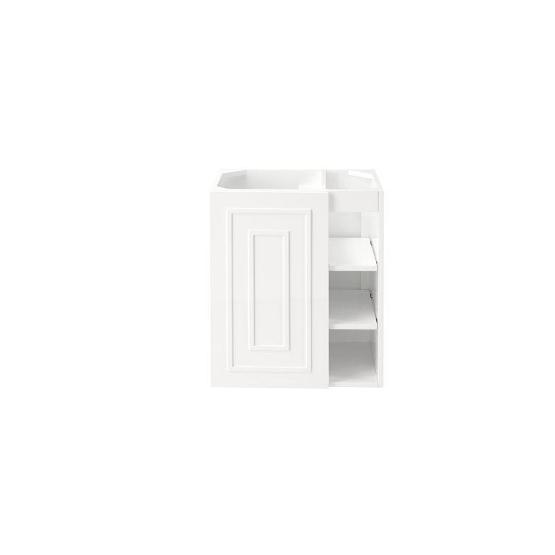 Alicante 24'' W Single Bathroom Vanity Base, Glossy White