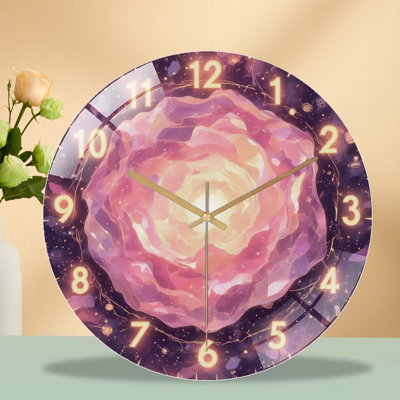 Horloge murale horloge murale en verre 12 po