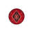 Red Theme Ethnic Motif Traditional Patterned Round Woven Base Vintage Decorative Carpet-370822028