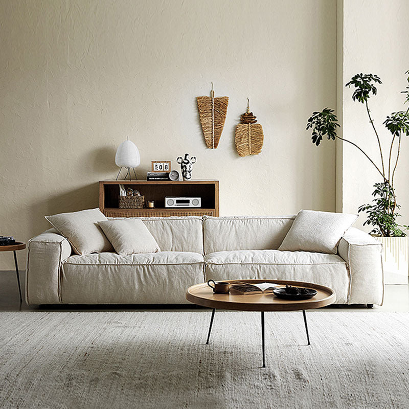 3 Seater Linen Blend Sofa