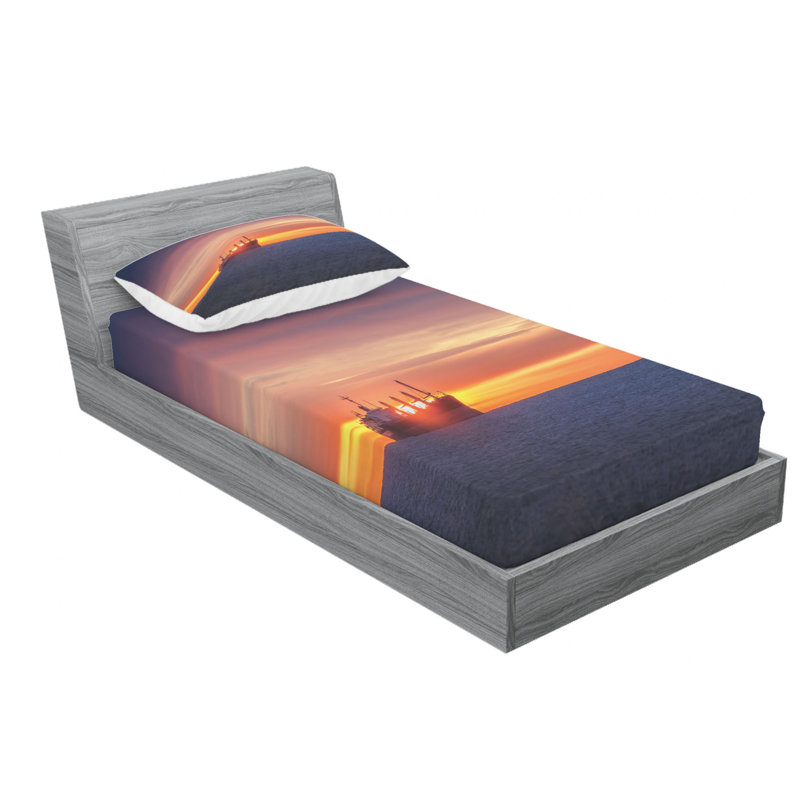 Microfiber Sheet Set, Twin XL Sheet Set with Fitted Sheet