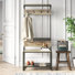 Portemanteau avec banc et rangement pour chaussures Claryce