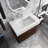 30 in. Single Wall Mounted Bathroom Vanity with Top-1254319946