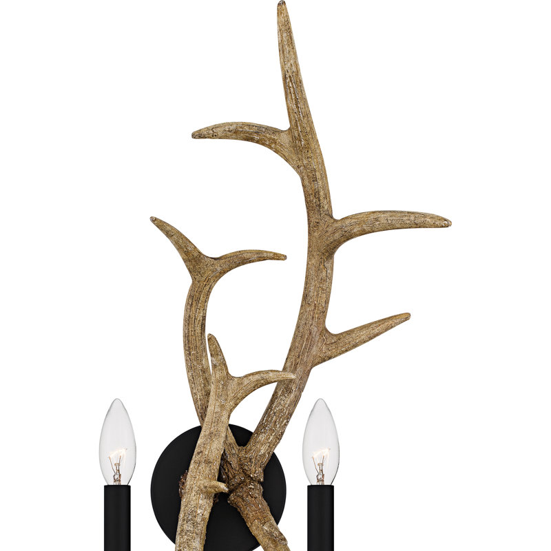 Journey 2-Light Earth Black Wall Sconce