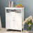 Bathroom Standing Cabinet - White, Double Shutter Doors, Superior , Painted, Ample Storage, Easy Assembly And Installation Finish, Abundant To Assemble