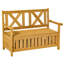 Banc de patio en bois avec boîte de rangement, banc de rangement extérieur 29 gallons-1603193573