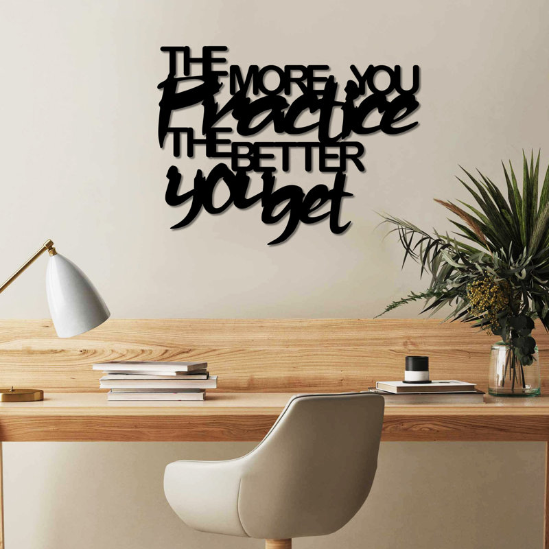 Stylish Black Metal Wall Art Decor, 19.7 x 15.0 inches | 100% Durable Metal, Thickness: 0.06 inches | Lightweight Design at 1.5 lbs | Perfect for Modern Home or Office Decor, Adds Elegance & Charm