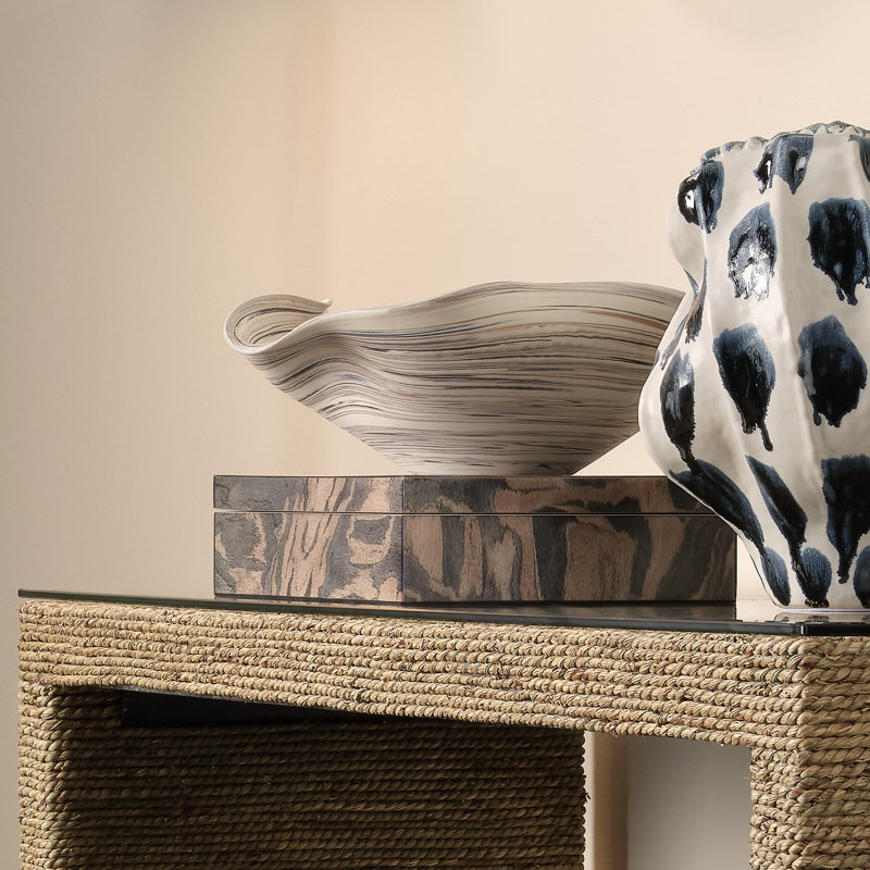 Billowed Porcelain Bowl, Off-White