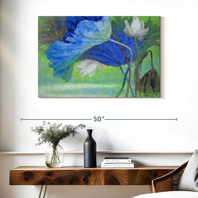Harnek Azure Early Spring, 26" H x 39" W