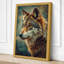 Wolf in Profile Boho - Wrapped Canvas-2008766953-2008766955