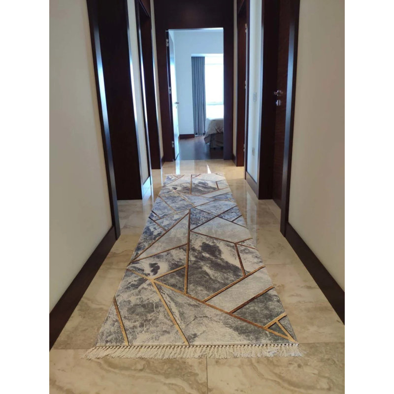 Tapis Masanao avec envers antidérapant, Tapis de couloir 2 pi 7 po x 8 pi 2 po