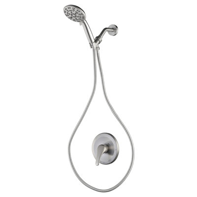 Single Handle 7-Spray Shower Faucet 1.8 GPM With Detachable Handheld Shower Head