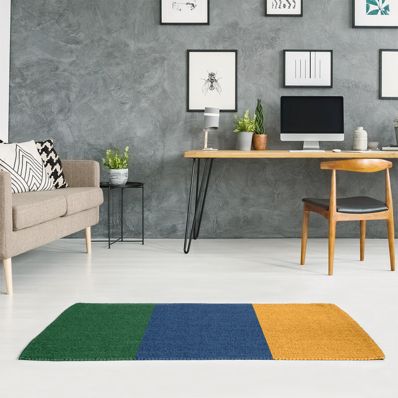 Chenille Striped Indoor Rug, Rectangle 4' x 6'