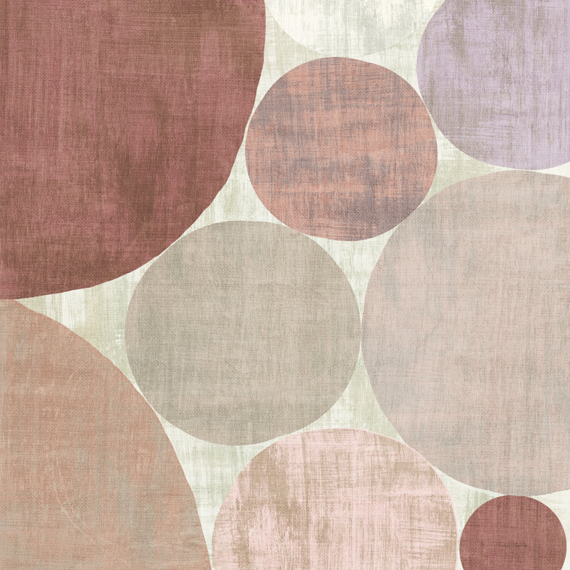 «Circulation II V2 Blush», impression sur toile tendue, H 12 po x l 12 po, Non, Wrapped Canvas