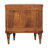 Ribbed Bedside With Brass Accents