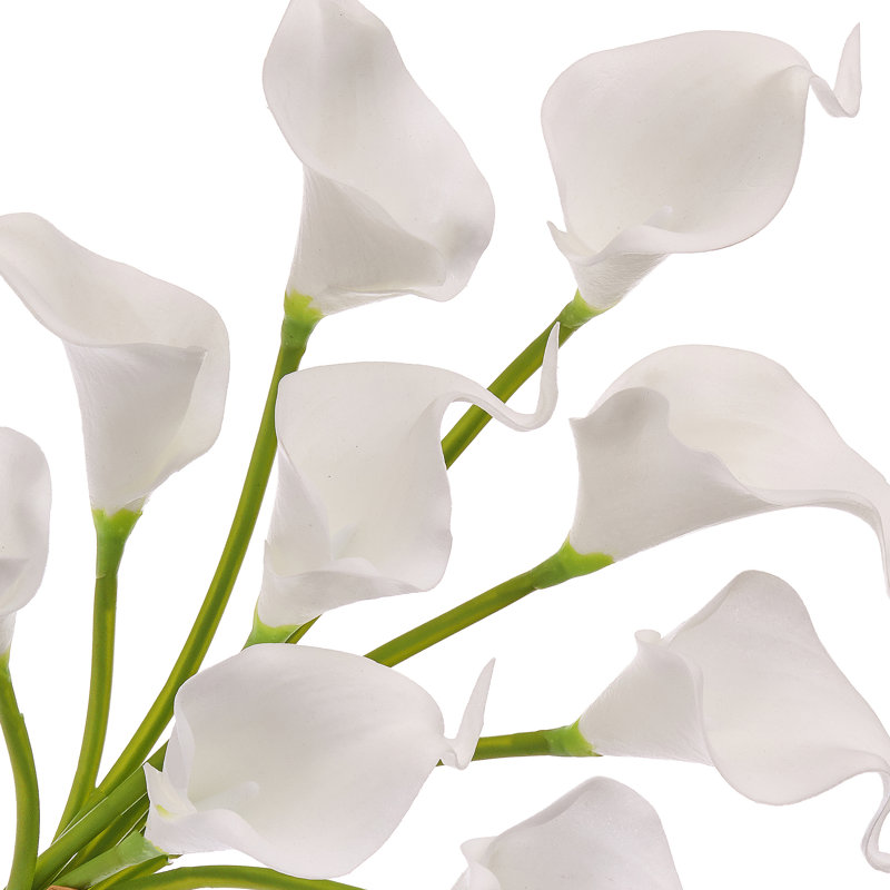 14" Natural Touch Mini Callas Lily Bundle
