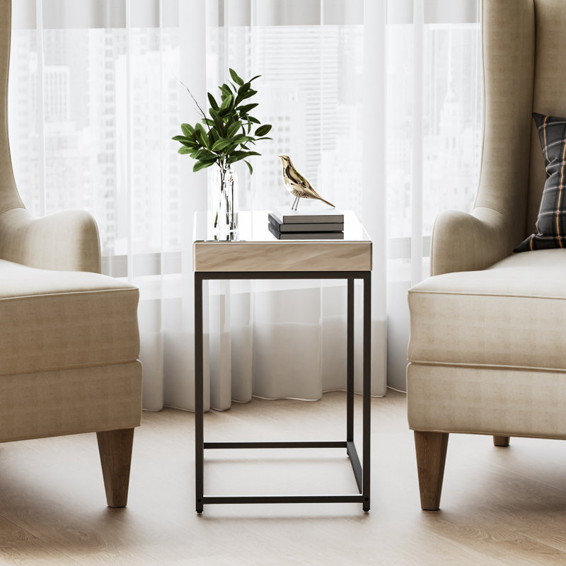 Table de bout en miroir HD