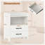 45cm W Manufactured Wood Bedside Table-1309818209