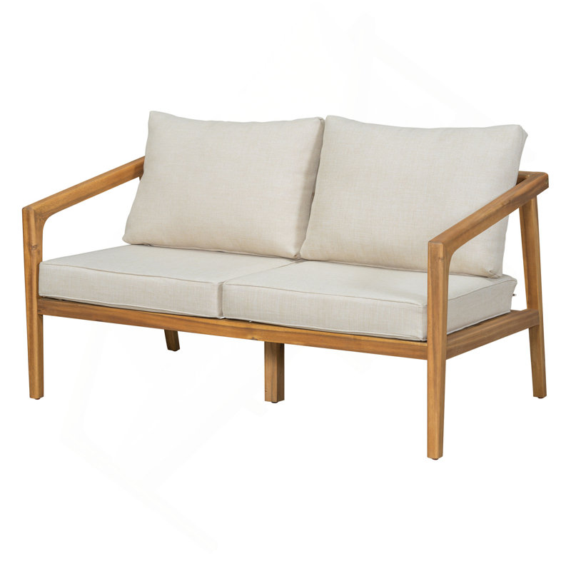 Causeuse d'extérieur en bois d'acacia Westin