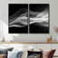 «Black White Contemplative Abstraction II», art mural moderne sur toile-2008043379-2008043376-2008043377