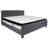 Aluino Button Tufted Platform Bed with Memory Foam Pocket Spring Mattress-485521779-485521672