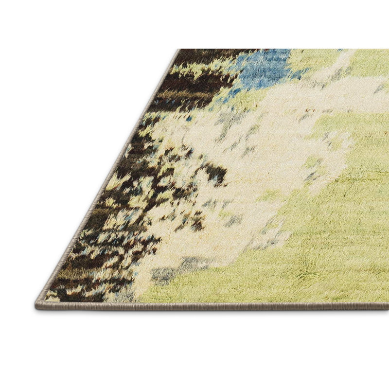 Tapis abstrait moderne et abstrait, Rectangle 5 pi x 7 pi