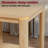 Rounded Corner End Table with Vertical Wave Grain Legs and Functional Storage