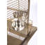 Cage à oiseau avec roues, support, perchoir, plateau Lucile-1955291418-1955291399