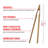 Joyce Chen Burnished Bamboo Toaster Tongs, 6.5 Inch