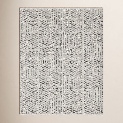 Silva Gray White Indoor Outdoor Geometric Rug